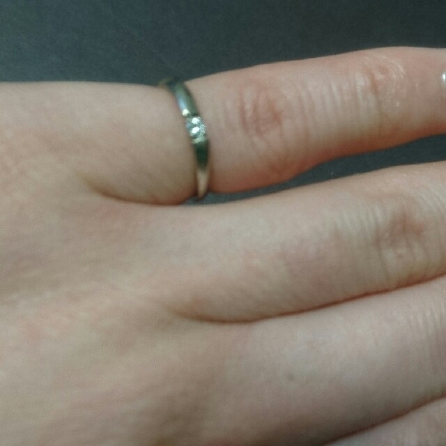 4℃(ヨンドシー)の4℃ k18WG ダイヤモンドピンキーリング レディースのアクセサリー(リング(指輪))の商品写真