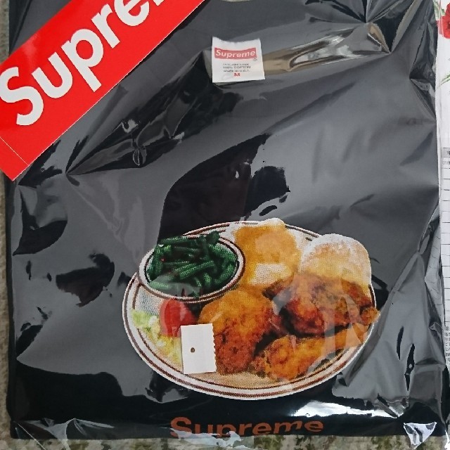 シュプリーム18ss chicken dinner tee black XL