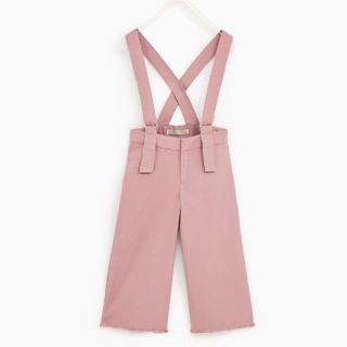 ザラキッズ(ZARA KIDS)の新品！ZARA kids ストラップ付きパンツ(パンツ/スパッツ)