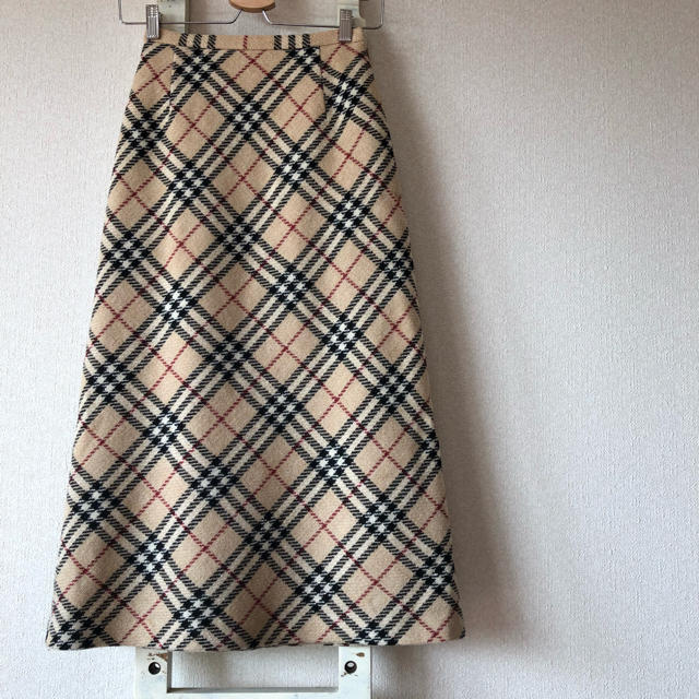 BURBERRY(バーバリー)のBurberry ノバチェック ウールロングスカート XSから S レディースのスカート(ロングスカート)の商品写真