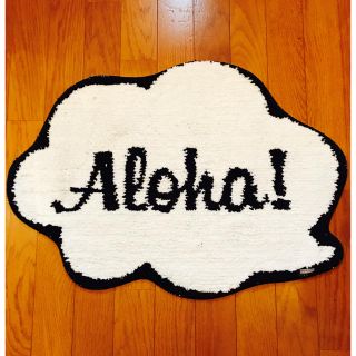 フランフラン(Francfranc)の新品＊フランフラン＊Aloha＊アロハ＊マット＊吹き出し(玄関マット)