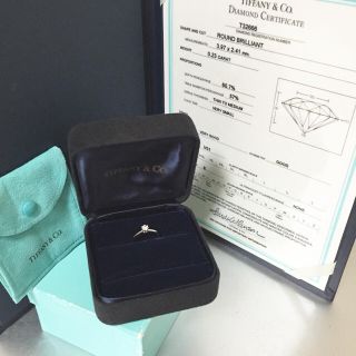 ティファニー(Tiffany & Co.)の【美品】ティファニー ダイヤモンドリング (0.23ct)(リング(指輪))