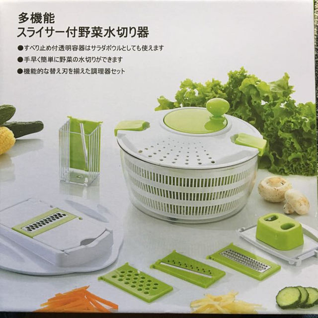 グミさん専用☆多機能スライサー付き野菜水切り器 インテリア/住まい/日用品のキッチン/食器(調理道具/製菓道具)の商品写真