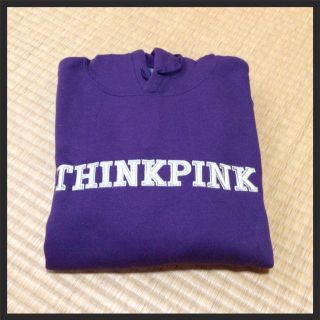 THINK PINK パーカー 紫(パーカー)