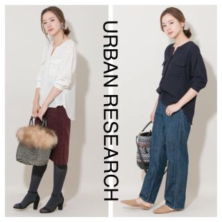 アーバンリサーチ(URBAN RESEARCH)の◆17年◆アーバンリサーチ◆ウォッシャブルポケットジョーゼット ブラウス F 白(シャツ/ブラウス(長袖/七分))