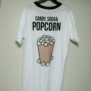 ベルシュカ(Bershka)のpopcornTシャツワンピ(ミニワンピース)