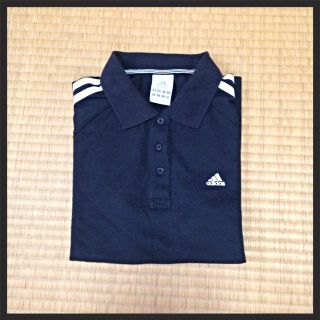 アディダス(adidas)のadidas ポロシャツ 黒(ポロシャツ)