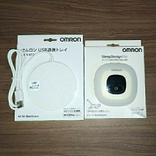 オムロン(OMRON)のオムロン ねむり時間計 HSL-001/USB通信トレイ HHX-IT3セット(その他)