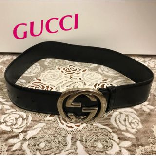 グッチ(Gucci)のイタリー製 ダブルGUCCI 【G G】レザーベルト(ベルト)