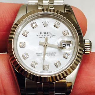 ロレックス(ROLEX)のTK様専用です。ホワイトシェル 10ポイントダイヤ 179174(腕時計)