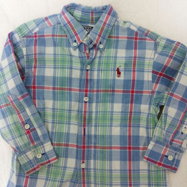 Ralph Lauren(ラルフローレン)のPoloチェックシャツ100 キッズ/ベビー/マタニティのキッズ服男の子用(90cm~)(その他)の商品写真