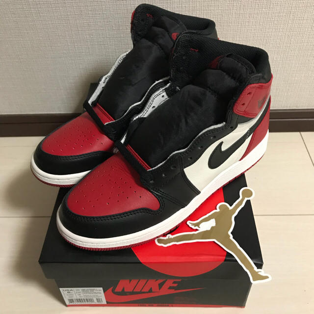 24cm NIKE AIR JORDAN 1 OG BRED TOE BG