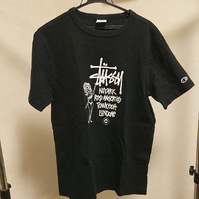 STUSSY - stussy Tシャツ チャンピオンコラボの通販 by Kee shop｜ステューシーならラクマ