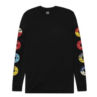 ハフ(HUF)のHUF ハフ 45 RPM LS TEE / BLACK ロンT(Tシャツ/カットソー(七分/長袖))