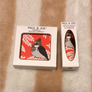 ポールアンドジョー(PAUL & JOE)のポール＆ジョー☆スズメ柄リップケース&コンパクト・未使用(その他)