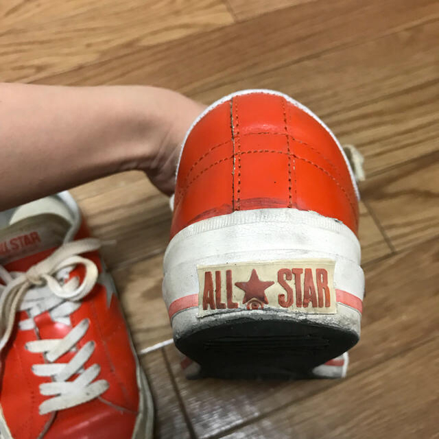 CONVERSE converse ワンスター レザー オレンジ レアの通販 by