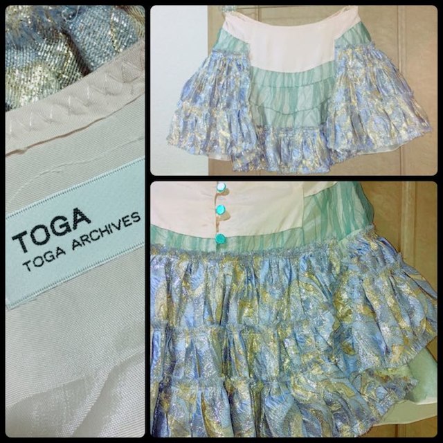定価￥8万TOGA幻の希少ゴブランレースチュールスカート レディースのスカート(ミニスカート)の商品写真