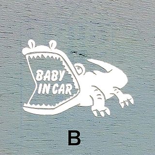 BABY IN CAR 〜わに〜 ベビーステッカー キッズ(その他)