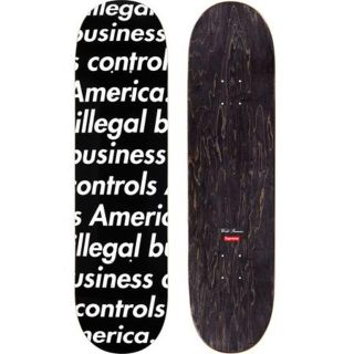 シュプリーム(Supreme)のSupreme Illegal Business Skateboard 黒(スケートボード)