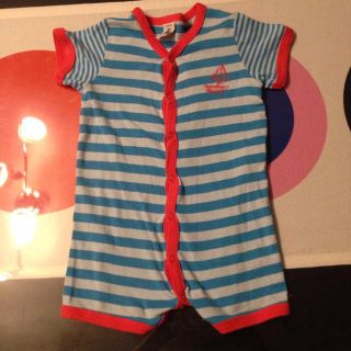 プチバトー(PETIT BATEAU)のPETIT BATERU ロンパース♪(ロンパース)