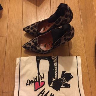 ランバン(LANVIN)のLANVAN for H&M コラボ ヒョウ柄 パンプス(ハイヒール/パンプス)