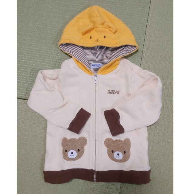 mikihouse(ミキハウス)のベビー　パーカー　90サイズ キッズ/ベビー/マタニティのキッズ服男の子用(90cm~)(ジャケット/上着)の商品写真