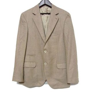 ブルネロクチネリ(BRUNELLO CUCINELLI)のブルネロクチネリ カシミヤシルク混 3B ウール ホップサック ジャケット 50(テーラードジャケット)