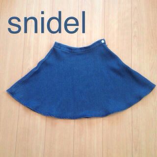 スナイデル(SNIDEL)のsnidel デニムスカート(ミニスカート)