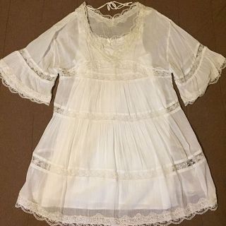 フランシュリッペ(franche lippee)の夏物今だけSALE☆フランシュリッペ レースワンピ(ひざ丈ワンピース)