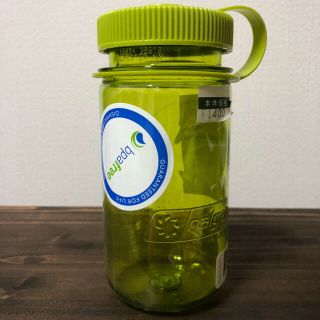 ナルゲン(Nalgene)の【新品】ナルゲンボトル 広口 380ml 黄緑色(登山用品)