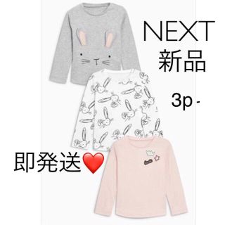 ネクスト(NEXT)のつむぎ様専用うさぎロンT 3pセット NEXT ネクスト/ユニクロ ザラベビー (Ｔシャツ)