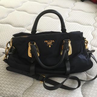 プラダ(PRADA)のPRADA バッグ 肩掛け可能 ネイビー(ショルダーバッグ)