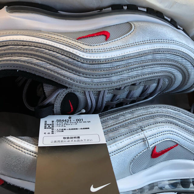 NIKE(ナイキ)のNike エアマックス97 シルバーブレッド airmax97 メンズの靴/シューズ(スニーカー)の商品写真