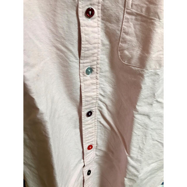 Avail(アベイル)のピンク 半袖シャツ  カラフルボタン メンズのトップス(シャツ)の商品写真