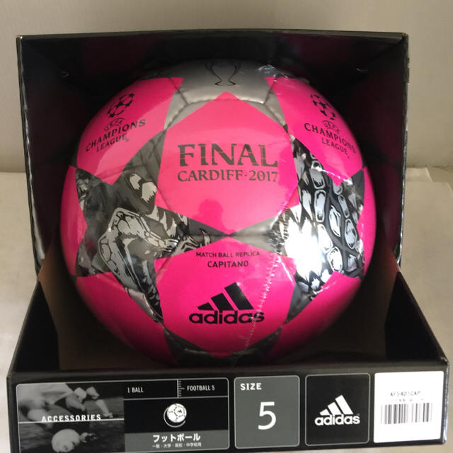 adidas(アディダス)のアディダス フィナーレ カーディフ キャピターノ 5号検定球 サッカー スポーツ/アウトドアのサッカー/フットサル(ボール)の商品写真