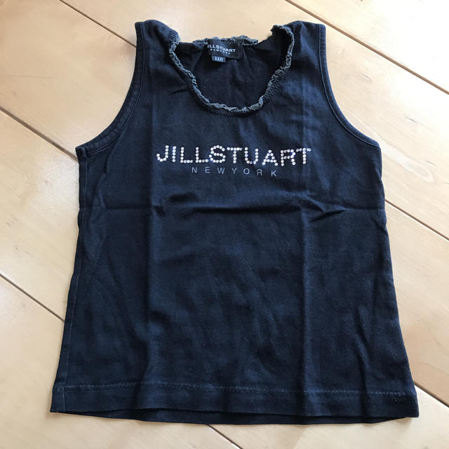 JILLSTUART NEWYORK(ジルスチュアートニューヨーク)のJILLSTUART黒ノースリーブ110 キッズ/ベビー/マタニティのキッズ服女の子用(90cm~)(Tシャツ/カットソー)の商品写真