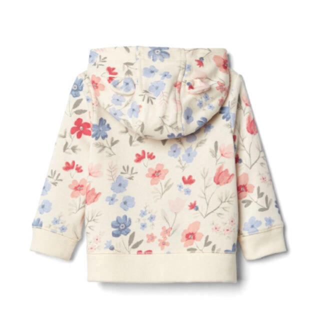 babyGAP(ベビーギャップ)の春に♡ 新品 babygap くま耳 花柄 ロゴ パーカー 80 キッズ/ベビー/マタニティのベビー服(~85cm)(トレーナー)の商品写真