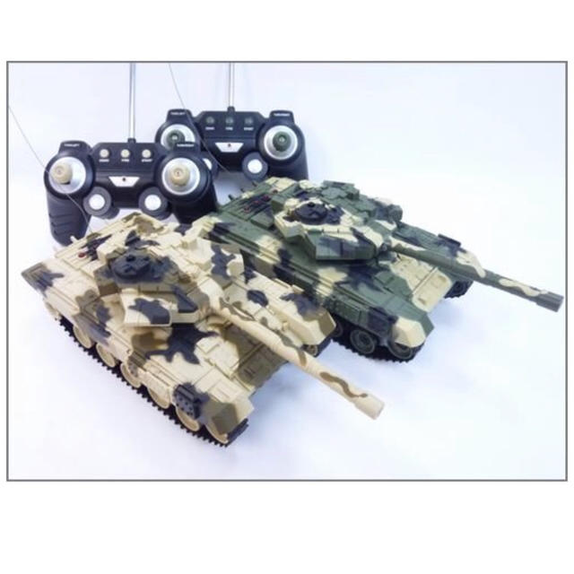  HAC リアル対戦機能付ラジコン戦車「COMBAT TANK」2台セット エンタメ/ホビーのおもちゃ/ぬいぐるみ(トイラジコン)の商品写真