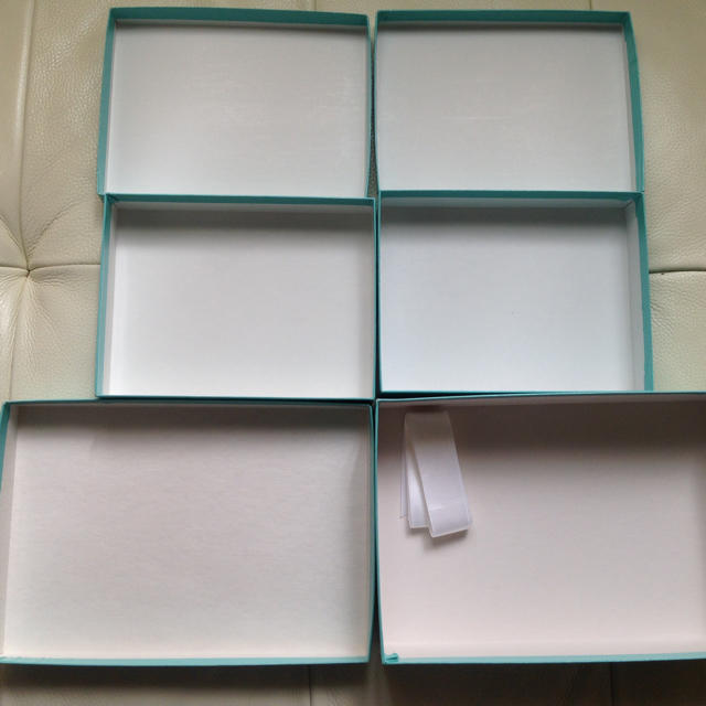 Tiffany & Co.(ティファニー)のティファニー 空き箱×3 リボン×1 インテリア/住まい/日用品の収納家具(ケース/ボックス)の商品写真