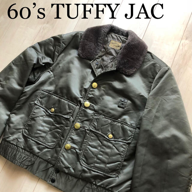 60年代TUFFY JACポリスマンJKT【M】vintageフライトジャケットの 60年代TUFFY JACポリスマンJKT【M】vintageフライトジャケットの