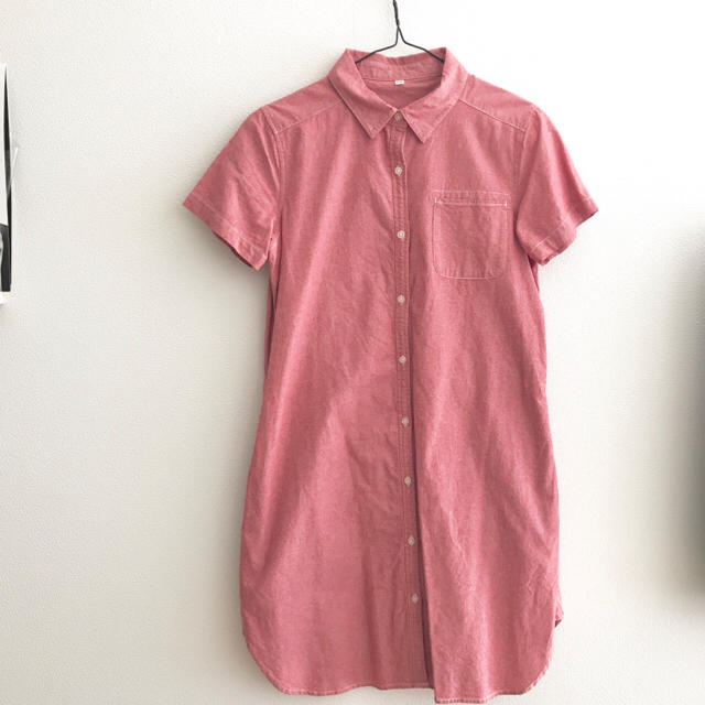 MUJI (無印良品)(ムジルシリョウヒン)の無印良品 授乳服 シャツワンピース キッズ/ベビー/マタニティのマタニティ(マタニティワンピース)の商品写真