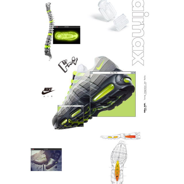 NIKE(ナイキ)のNIKE AIR MAX 95 OG NEON  95 2018年 VOLT メンズの靴/シューズ(スニーカー)の商品写真