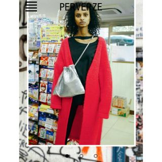 アクネ(ACNE)のperverze ニットカーディガン コート(ニットコート)