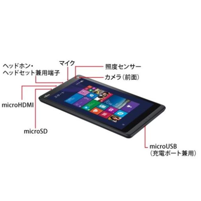 Windows81ProCPU■Fujitsu■タブレット３点■ARROWS Tab Q335/K■新品