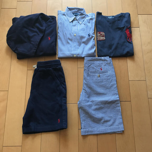 POLO RALPH LAUREN(ポロラルフローレン)のPoloラルフ・ローレン   パーカー&トップス&ボトムスセット (140) キッズ/ベビー/マタニティのキッズ服男の子用(90cm~)(その他)の商品写真