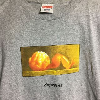 シュプリーム(Supreme)のSUPREMR Tシャツ グレー M オレンジ(その他)