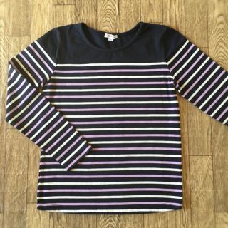 アーヴェヴェ(a.v.v)の長袖ボーダーカットソー 140 a.v.v(Tシャツ/カットソー)