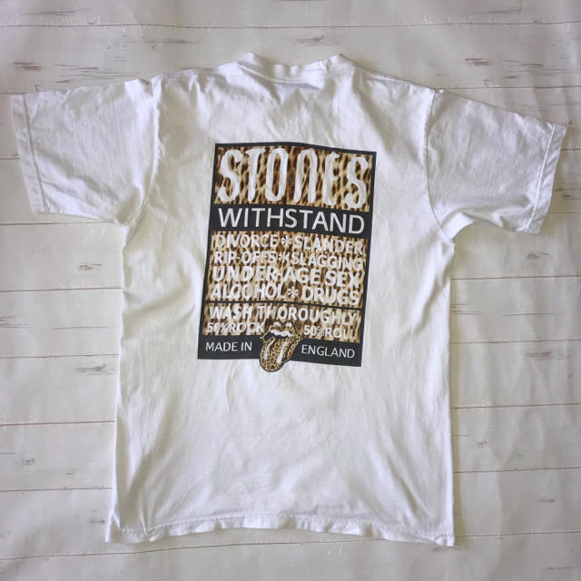 HYSTERIC GLAMOUR(ヒステリックグラマー)のRolling Stones  Tシャツ 半袖 白 ホワイト ローリングストーン メンズのトップス(Tシャツ/カットソー(半袖/袖なし))の商品写真