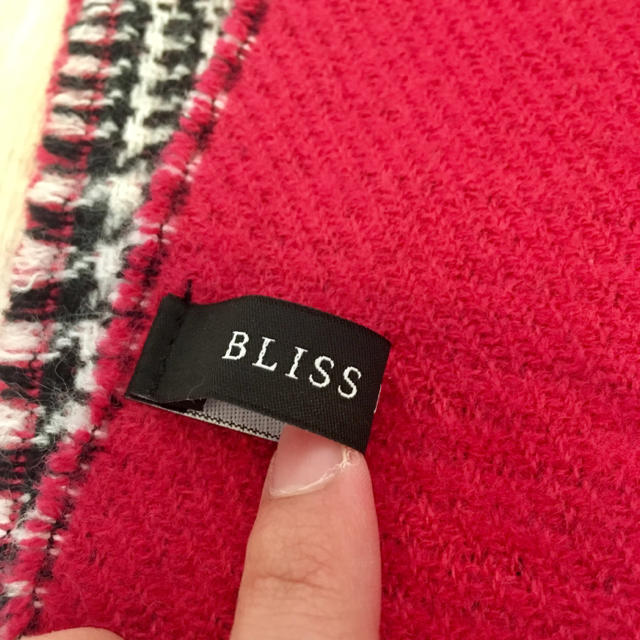 BLISS POINT(ブリスポイント)の値下げ【美品】BLISS POINT 大判ストール リバーシブル レディースのファッション小物(ストール/パシュミナ)の商品写真