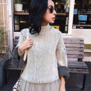 アメリヴィンテージ(Ameri VINTAGE)の専用Ameri Vintage  STRIPE SHORT KNIT(ニット/セーター)